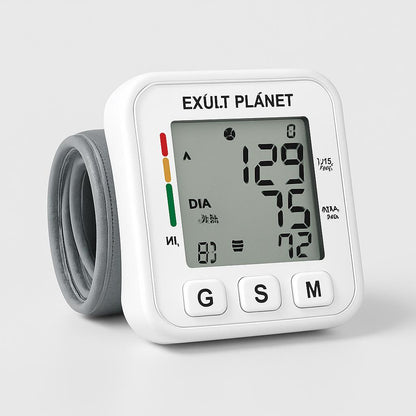 Compact Digital Wrist Blood Pressure Monitor - Eco-Friendly Health Tracker