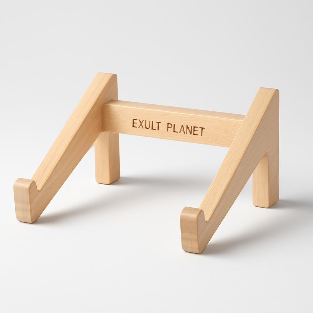 Eco-Friendly Natural Wood Vertical Laptop Stand