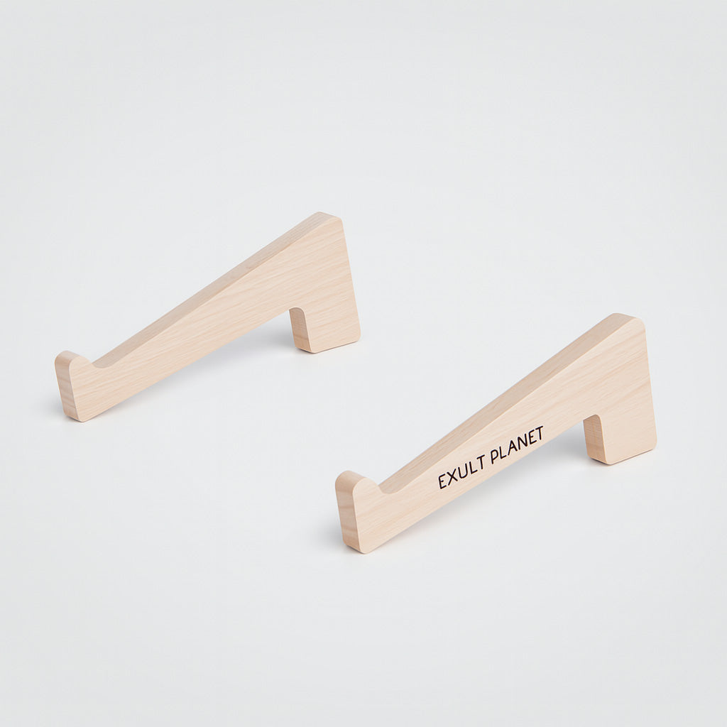 Eco-Friendly Natural Wood Vertical Laptop Stand