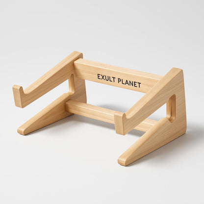 Eco-Friendly Natural Wood Vertical Laptop Stand