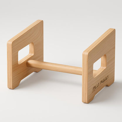 Eco-Friendly Natural Wood Vertical Laptop Stand