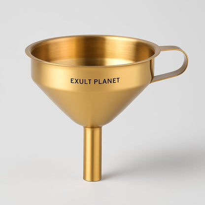 Iridescent Stainless Steel Kitchen Funnel - Eco-Friendly & Durable