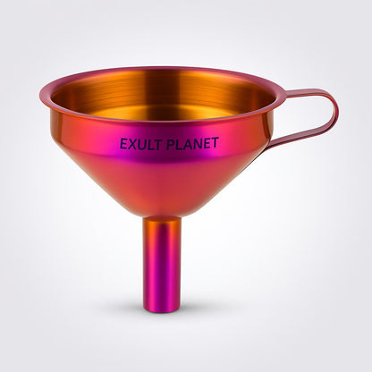 Iridescent Stainless Steel Kitchen Funnel - Eco-Friendly & Durable