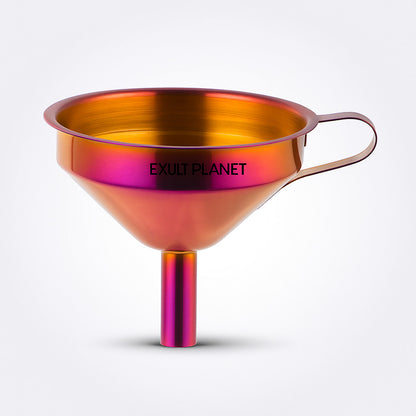 Iridescent Stainless Steel Kitchen Funnel - Eco-Friendly & Durable
