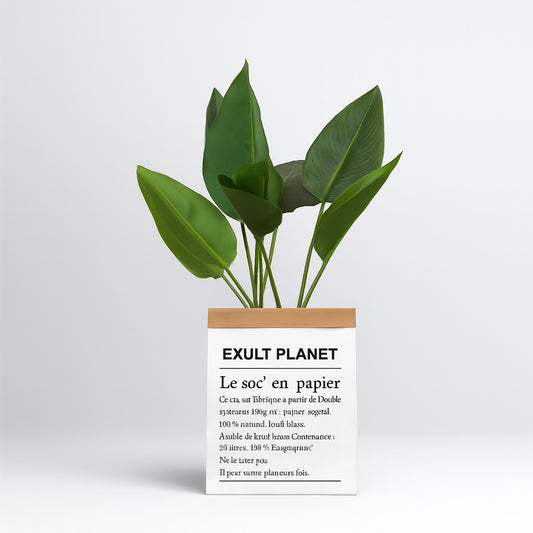 Eco-Friendly Artificial Plant with Biodegradable Paper Bag