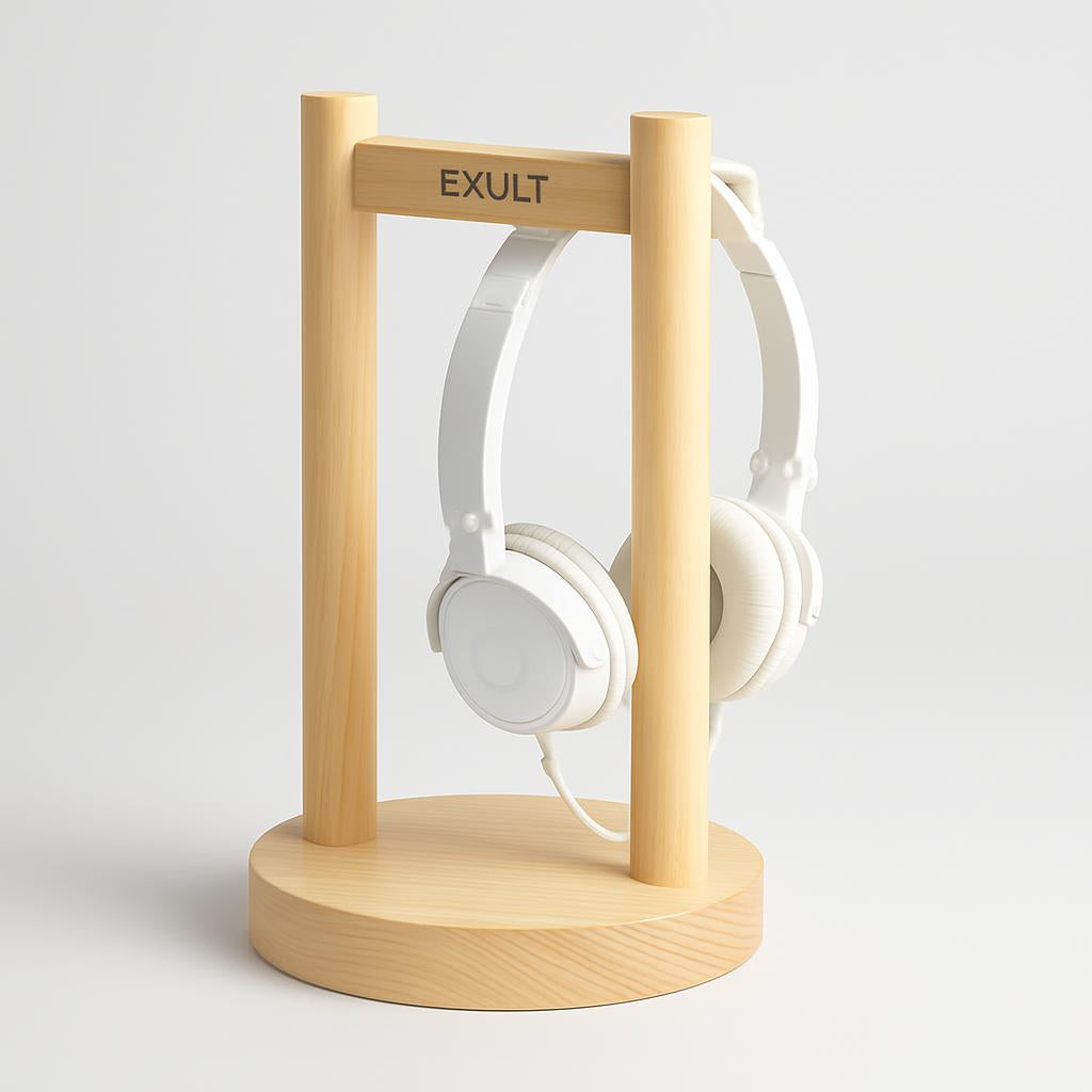 Eco-Friendly Wooden Earphone Stand