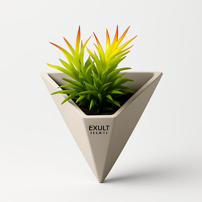 Eco-Friendly Triangular Wall Planter for Indoor Greenery