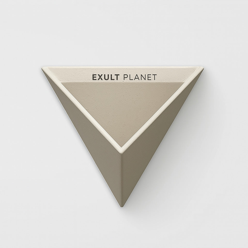Eco-Friendly Triangular Wall Planter for Indoor Greenery