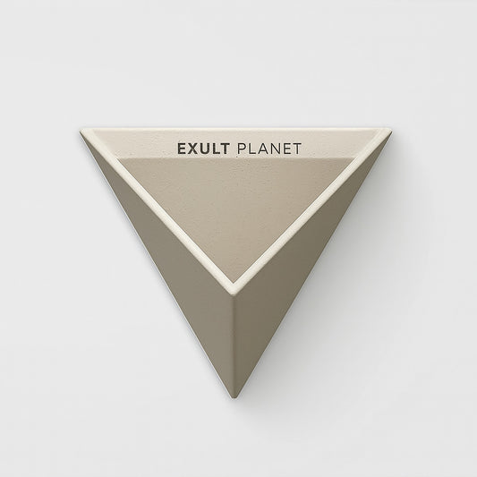 Eco-Friendly Triangular Wall Planter for Indoor Greenery
