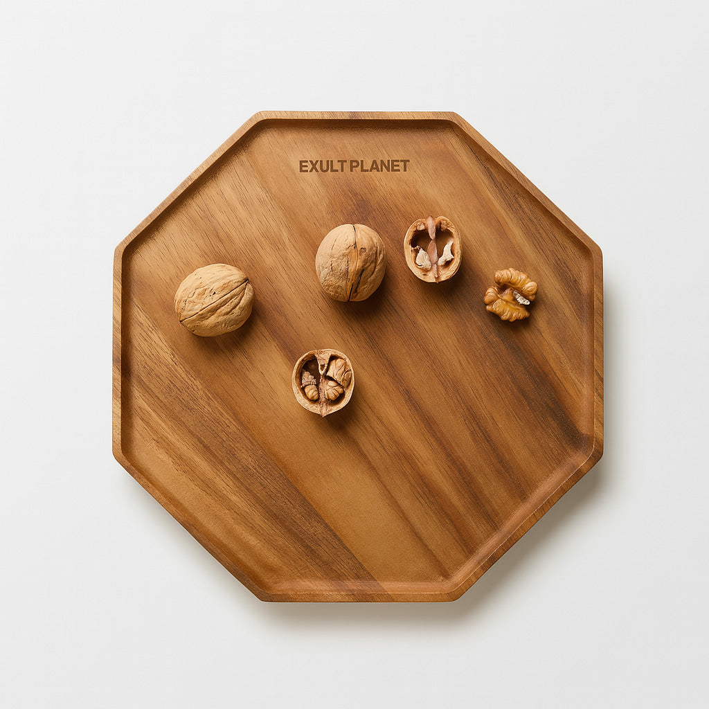 Eco-Friendly Acacia Wooden Serving Tray for Sustainable Dining