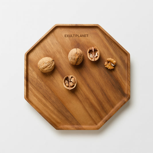 Eco-Friendly Acacia Wooden Serving Tray for Sustainable Dining