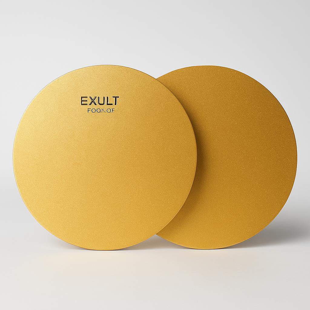 Eco-Friendly Gold Wooden Cake Base