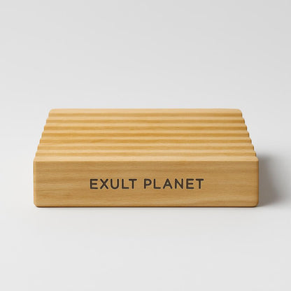 Eco-Friendly Bamboo Soap Dish Set - Sustainable Bathroom Organizer