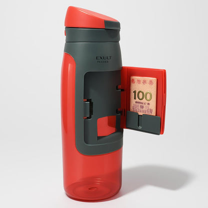 Eco-Friendly Reusable Water Bottle - Dark Gray/Black, Sustainable Hydration