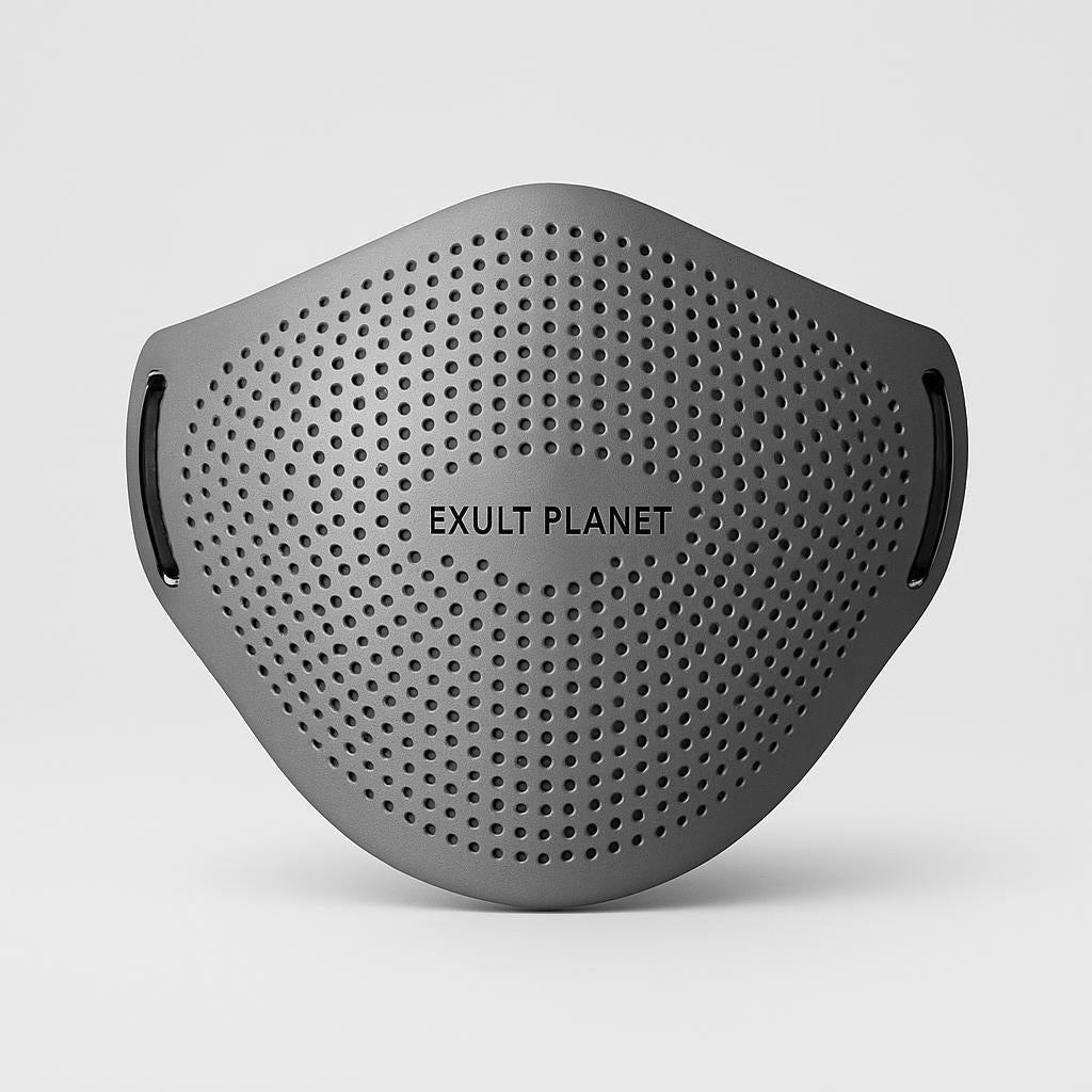 Black Reusable Ergonomic Face Mask - Sustainable & Comfortable