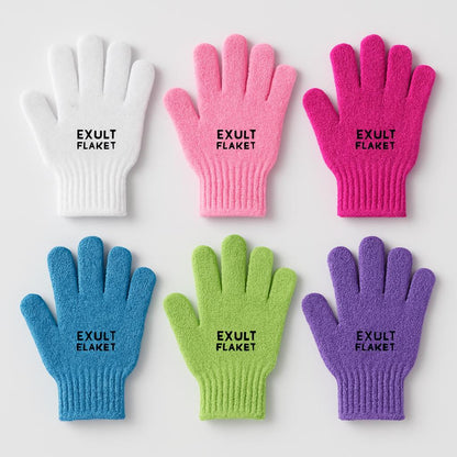 Eco-Friendly Candy Color Mud Exfoliating Bath Gloves