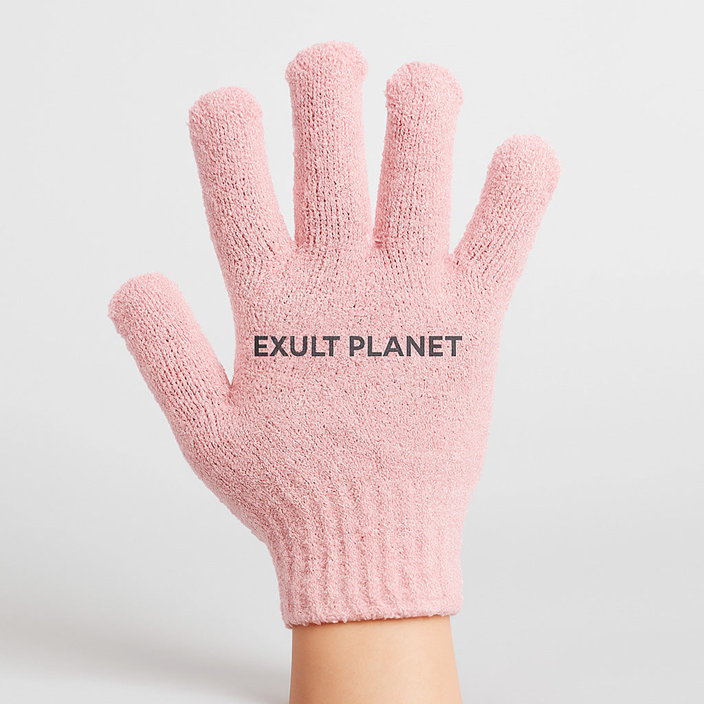 Eco-Friendly Candy Color Mud Exfoliating Bath Gloves