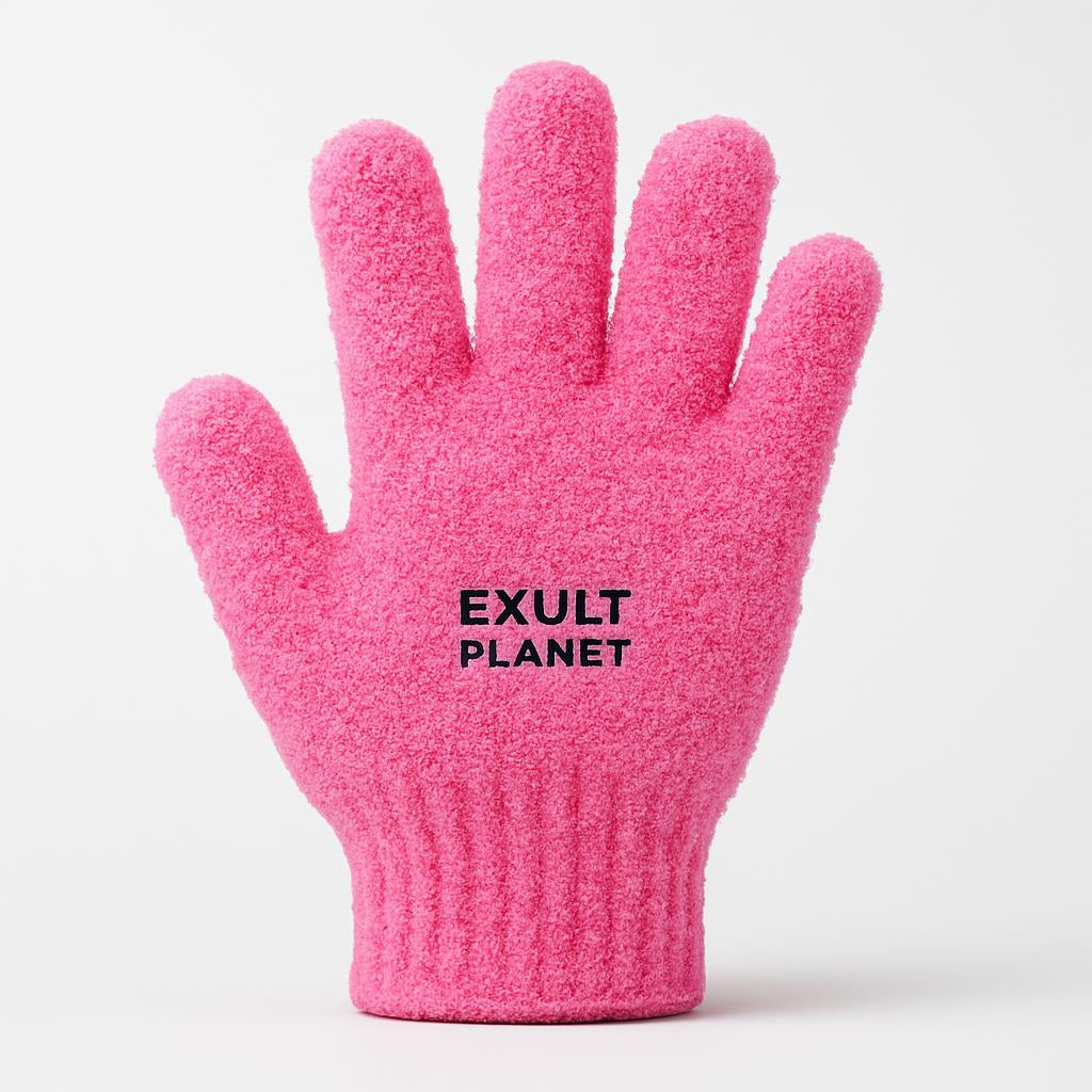 Eco-Friendly Candy Color Mud Exfoliating Bath Gloves
