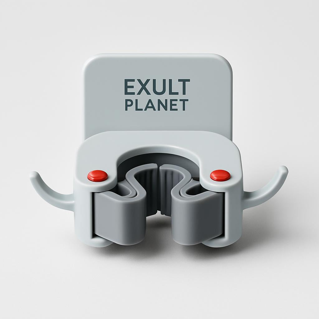 Eco-Friendly Wall-Mounted Mop and Broom Holder