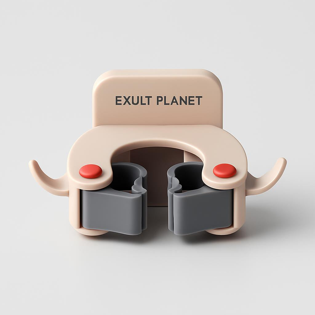 Eco-Friendly Wall-Mounted Mop and Broom Holder