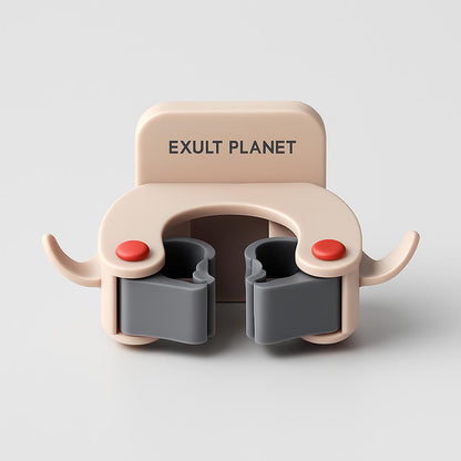 Eco-Friendly Wall-Mounted Mop and Broom Holder