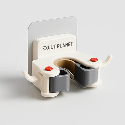 Eco-Friendly Wall-Mounted Mop and Broom Holder