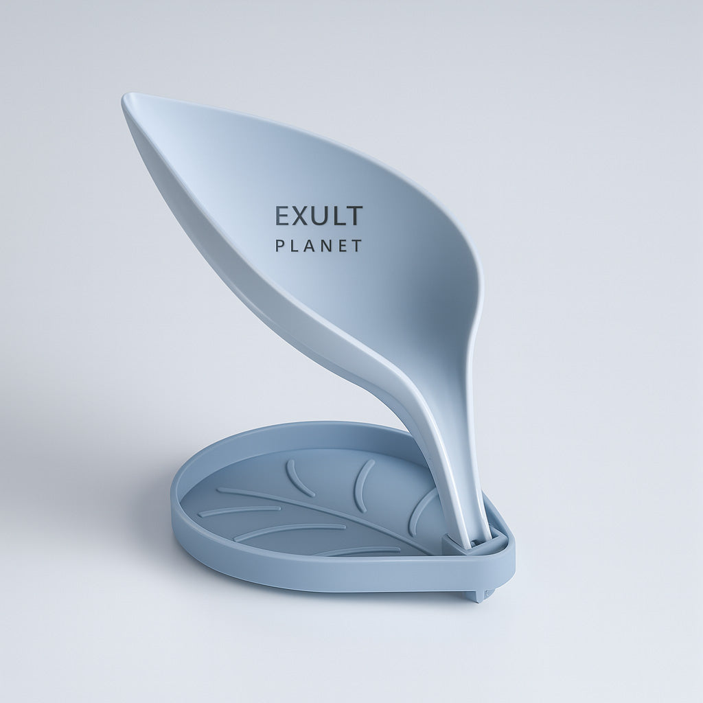 Leaf-Shaped Soap Holder - Eco-Friendly Water-Draining Design