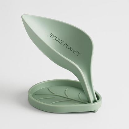 Leaf-Shaped Soap Holder - Eco-Friendly Water-Draining Design