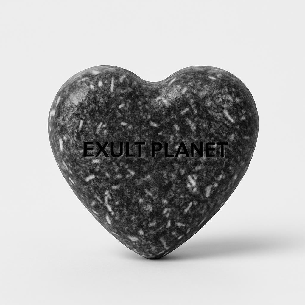 Heart-Shaped Natural Shampoo Bars - Eco-Friendly, Plastic-Free Hair Care