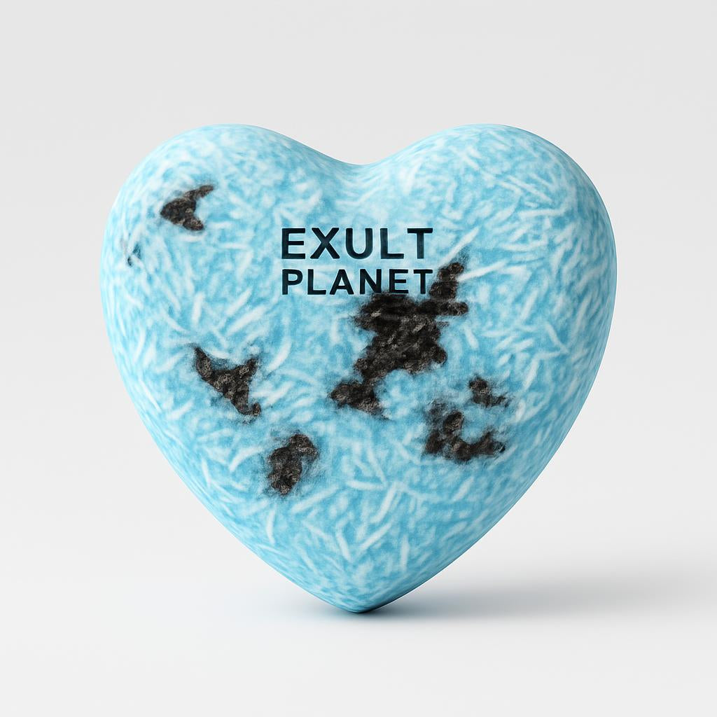 Heart-Shaped Natural Shampoo Bars - Eco-Friendly, Plastic-Free Hair Care