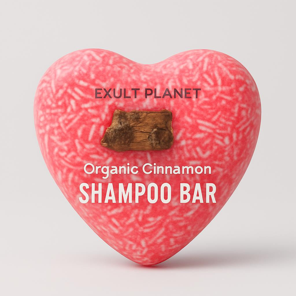 Heart-Shaped Natural Shampoo Bars - Eco-Friendly, Plastic-Free Hair Care