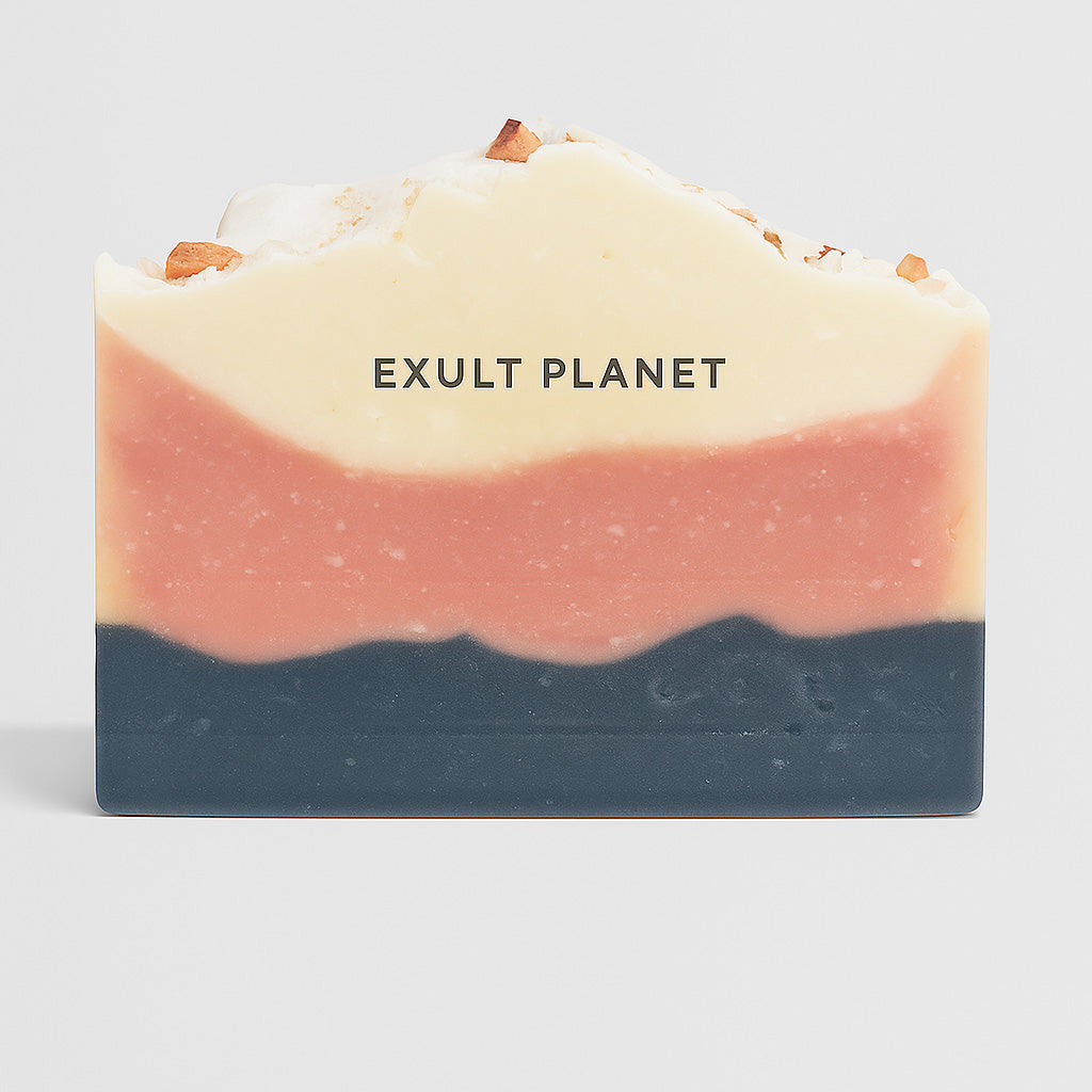 Multicolored Natural Bar Soap - Eco-Friendly, Plastic-Free, Long-Lasting