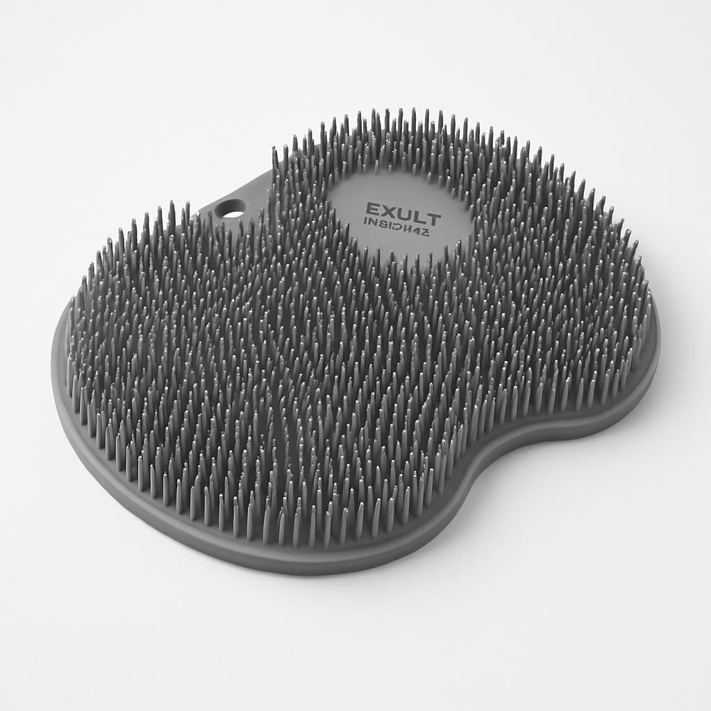 Eco-Friendly Silicone Bath Massage Brush & Foot Scrub Mat