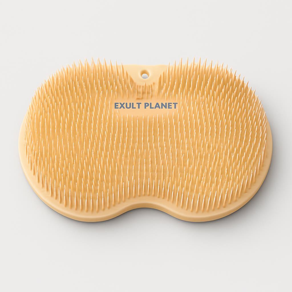 Eco-Friendly Silicone Bath Massage Brush & Foot Scrub Mat