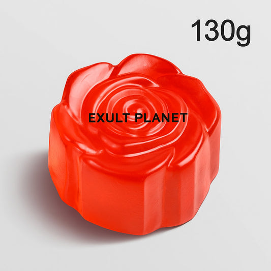 Luxurious Rose-Shaped Red Bar Soap - Eco-Friendly & Biodegradable