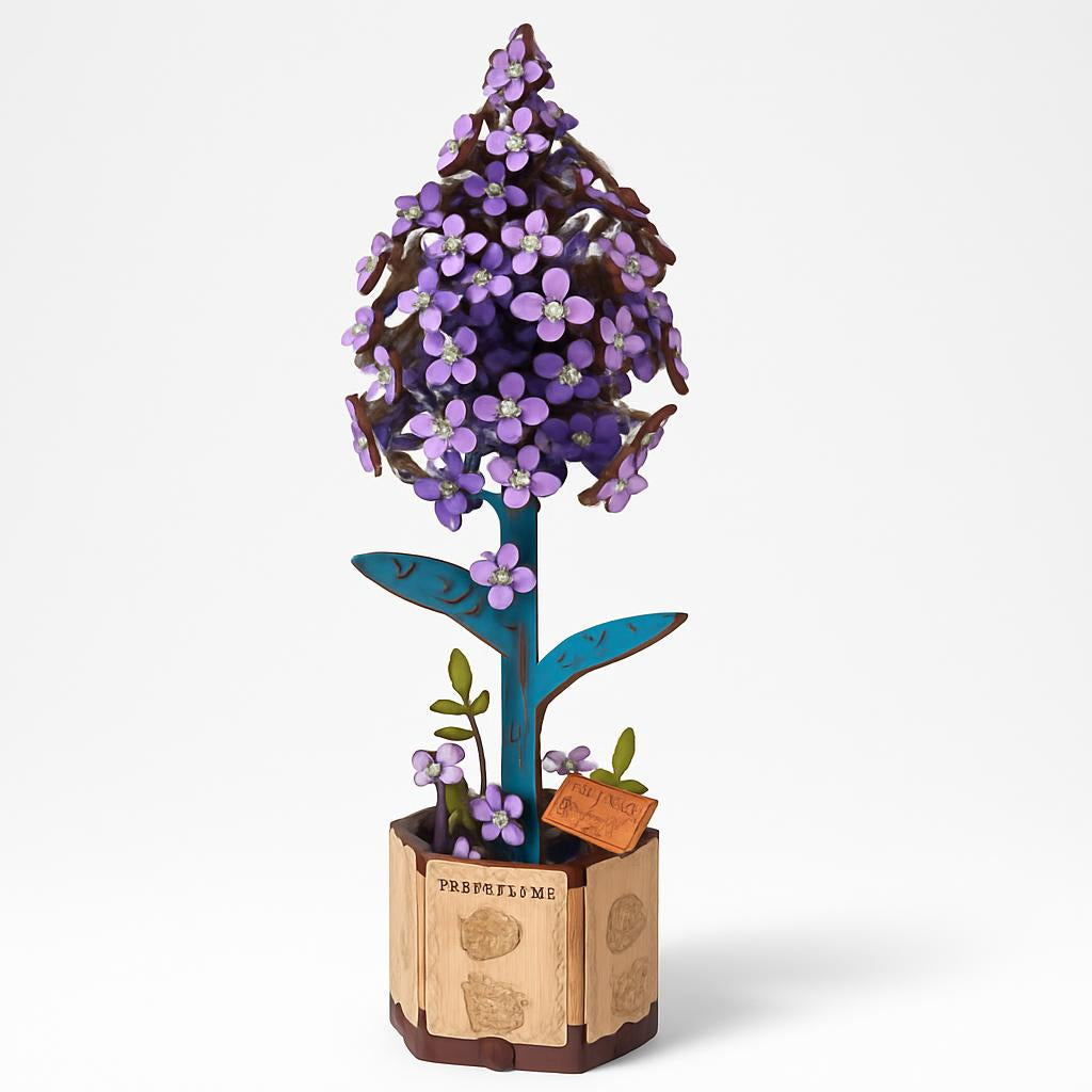 Eco-Friendly Wooden Flower Bouquet Puzzle Gift