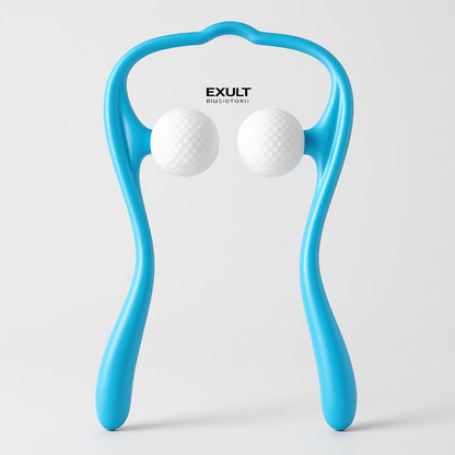 U-Shaped Neck and Shoulder Massager with Dual Handles and Roller Balls