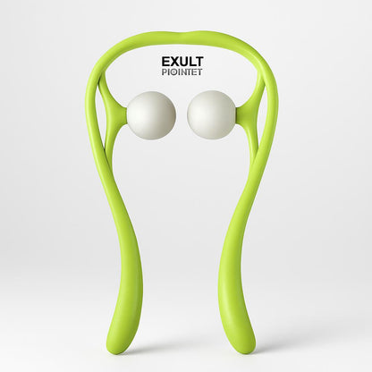 U-Shaped Neck and Shoulder Massager with Dual Handles and Roller Balls