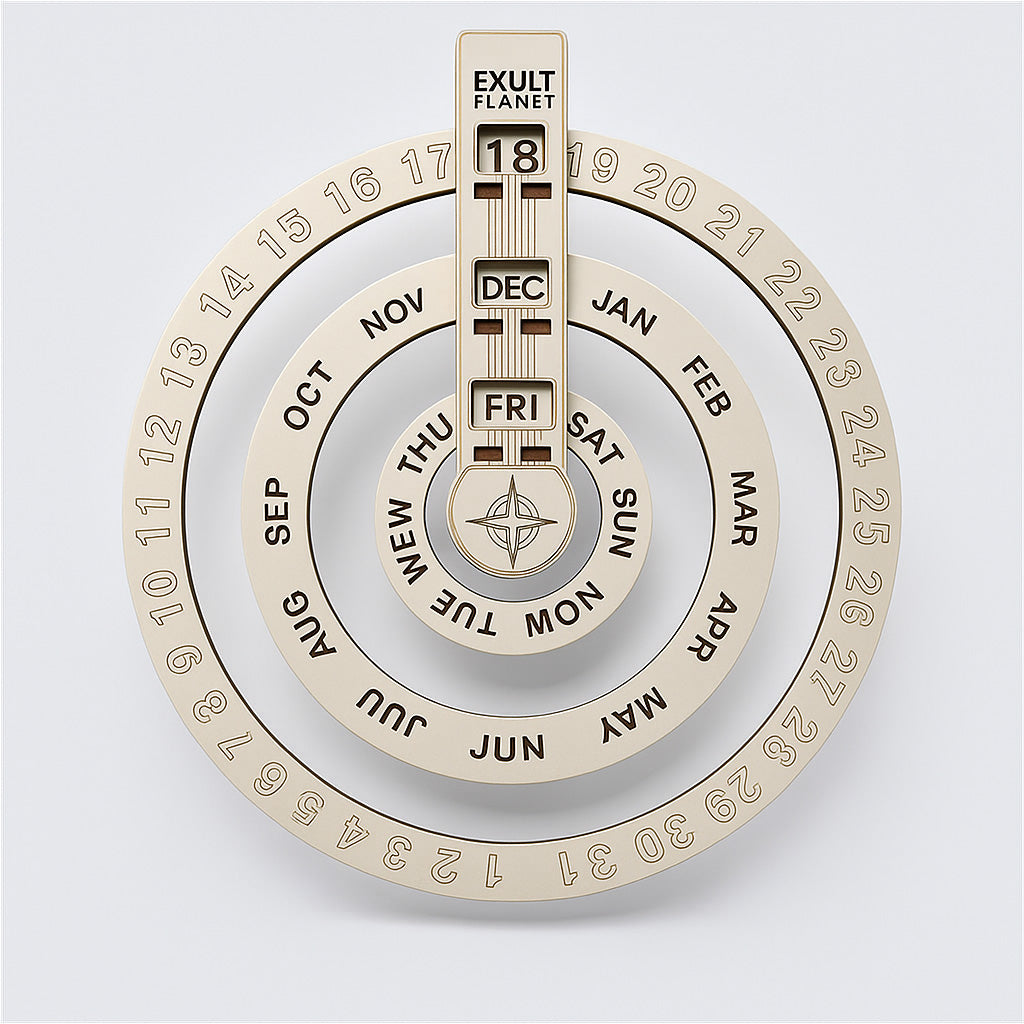 Eco-Friendly Perpetual Wall Calendar - Sustainable Circular Design