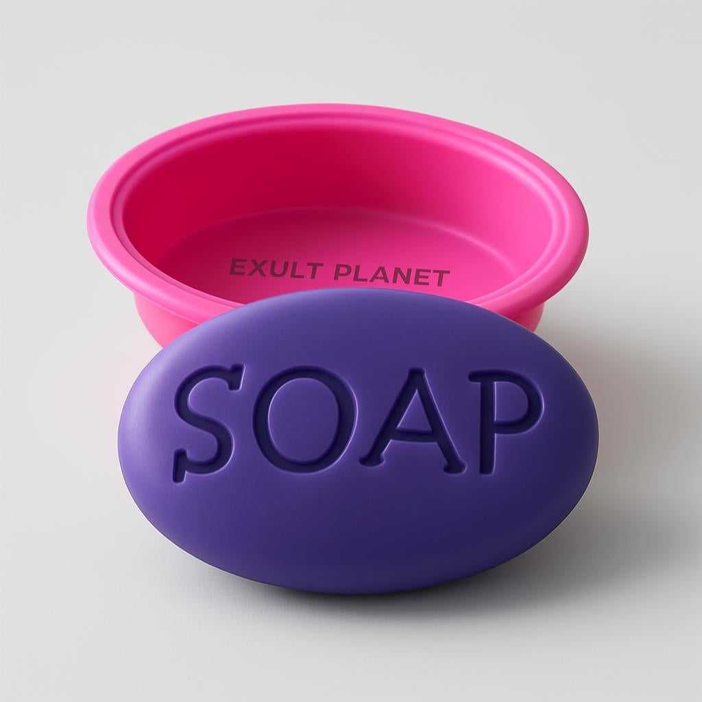 Eco-Friendly Silicone Soap Mold - Reusable Circular Design
