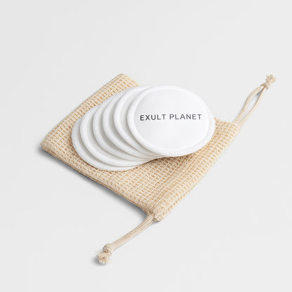 Eco-Friendly Reusable Makeup Remover Pads with Mesh Bag