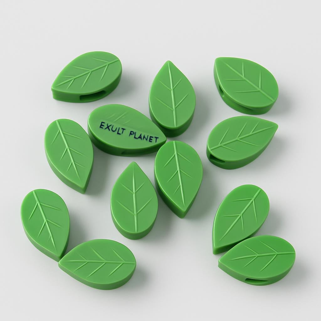 Eco-Friendly Leaf-Shaped Biodegradable Plant Clips