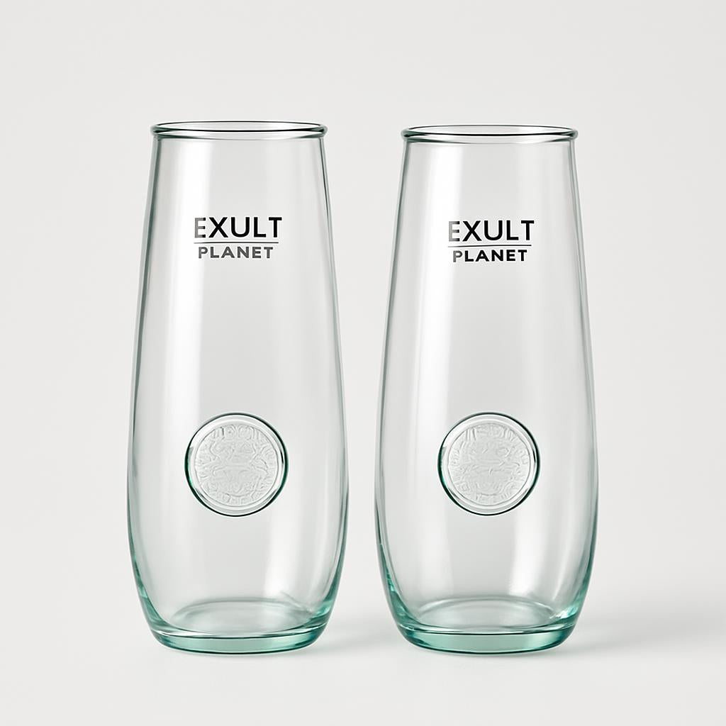 Eco-Friendly Clear Glass Tumblers - Sustainable Drinkware for a Greener Home