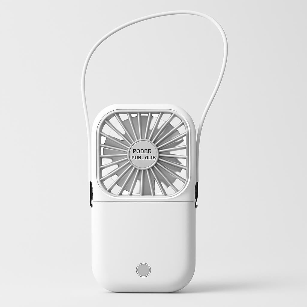 Portable Neckband Fan with Dual Cooling Blades
