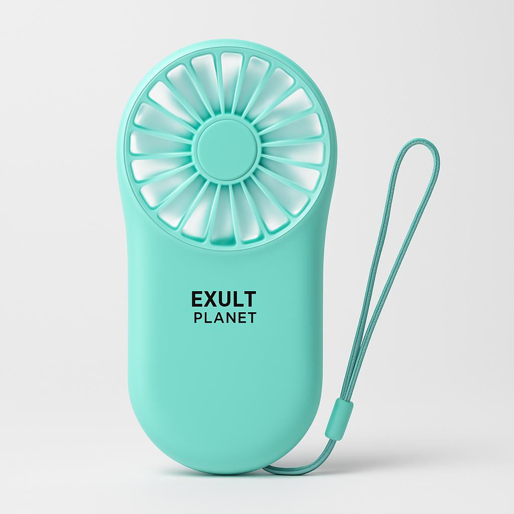 Portable Neckband Fan with Dual Cooling Blades