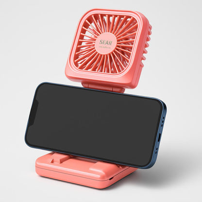 Portable Neckband Fan with Dual Cooling Blades