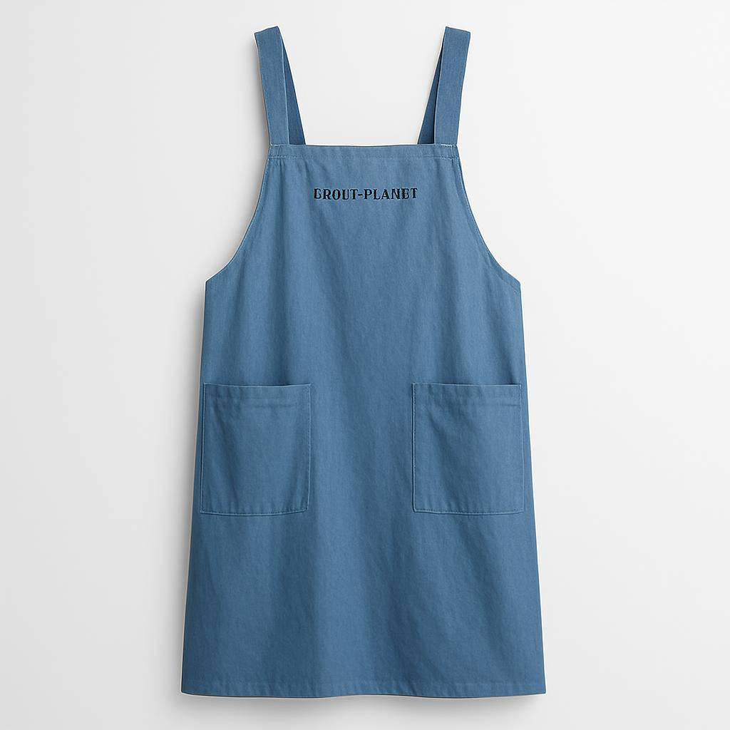 Eco-Chic Sustainable Apron with Shoulder Strap