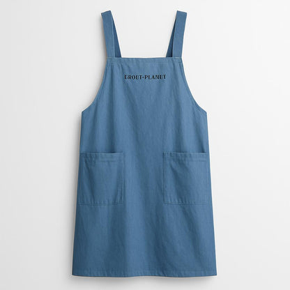 Eco-Chic Sustainable Apron with Shoulder Strap