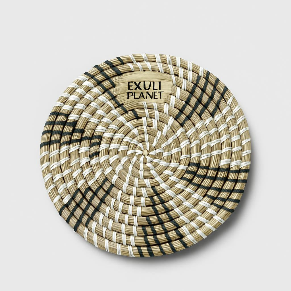 Eco-Friendly Woven Straw Coasters for Sustainable Dining