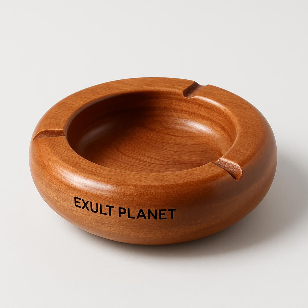 Eco-Friendly Wooden Ashtray - Sustainable, Biodegradable, Plastic-Free